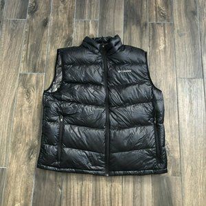 Columbia Men’s XXL 2XL Omni-Heat 650 Duck Down Feather Puffer Vest Black